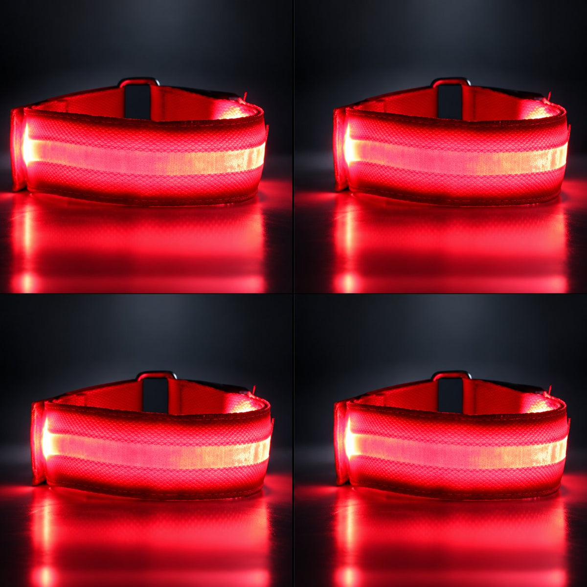 π Horse LED Leg Straps β 4 Pack | Rechargeable-Look Night Riding Safety Lights β¨