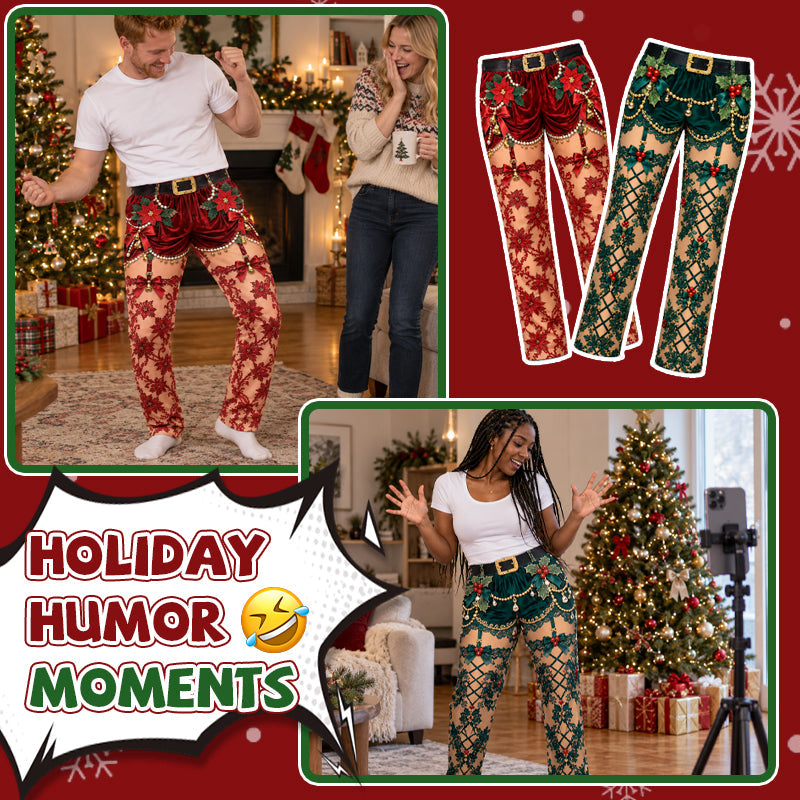 Hilarious Christmas Illusion Trousers