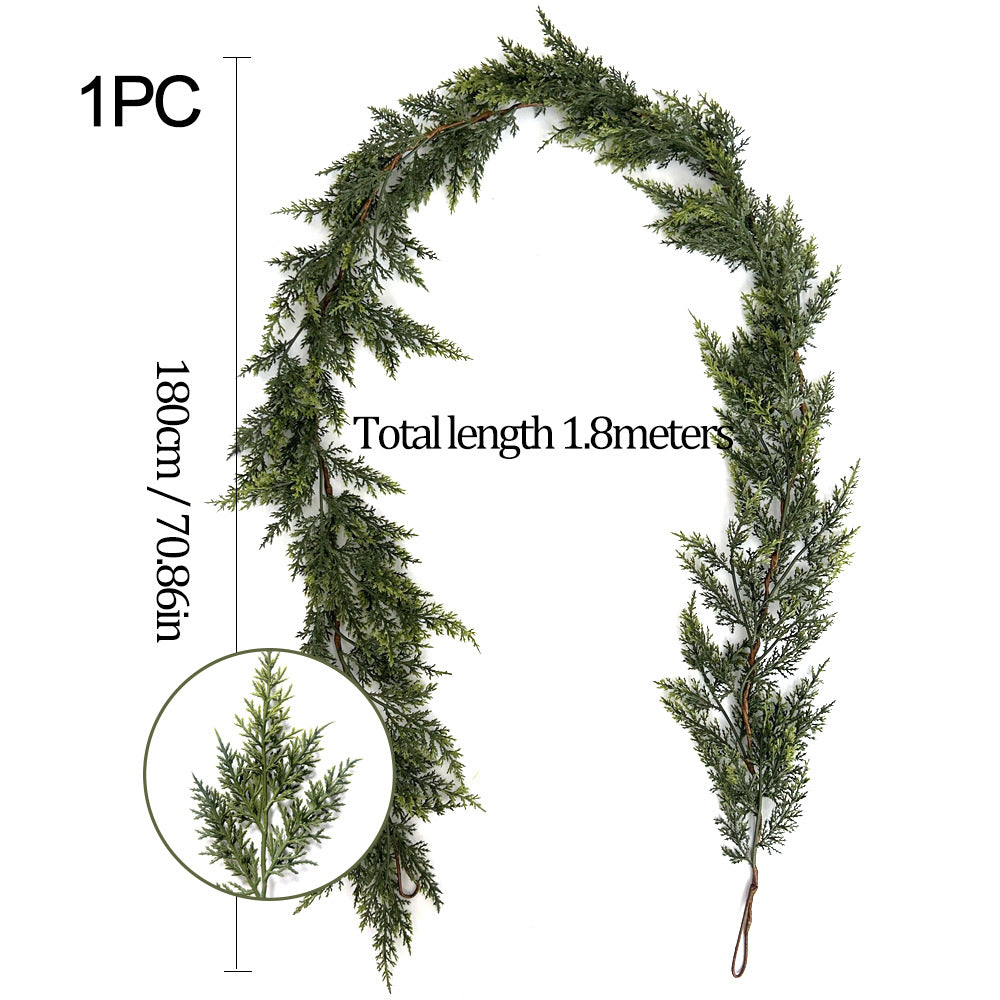 π Real-Touch Cedar Garland β Lush Christmas Greenery