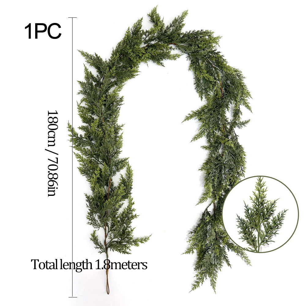 π Real-Touch Cedar Garland β Lush Christmas Greenery