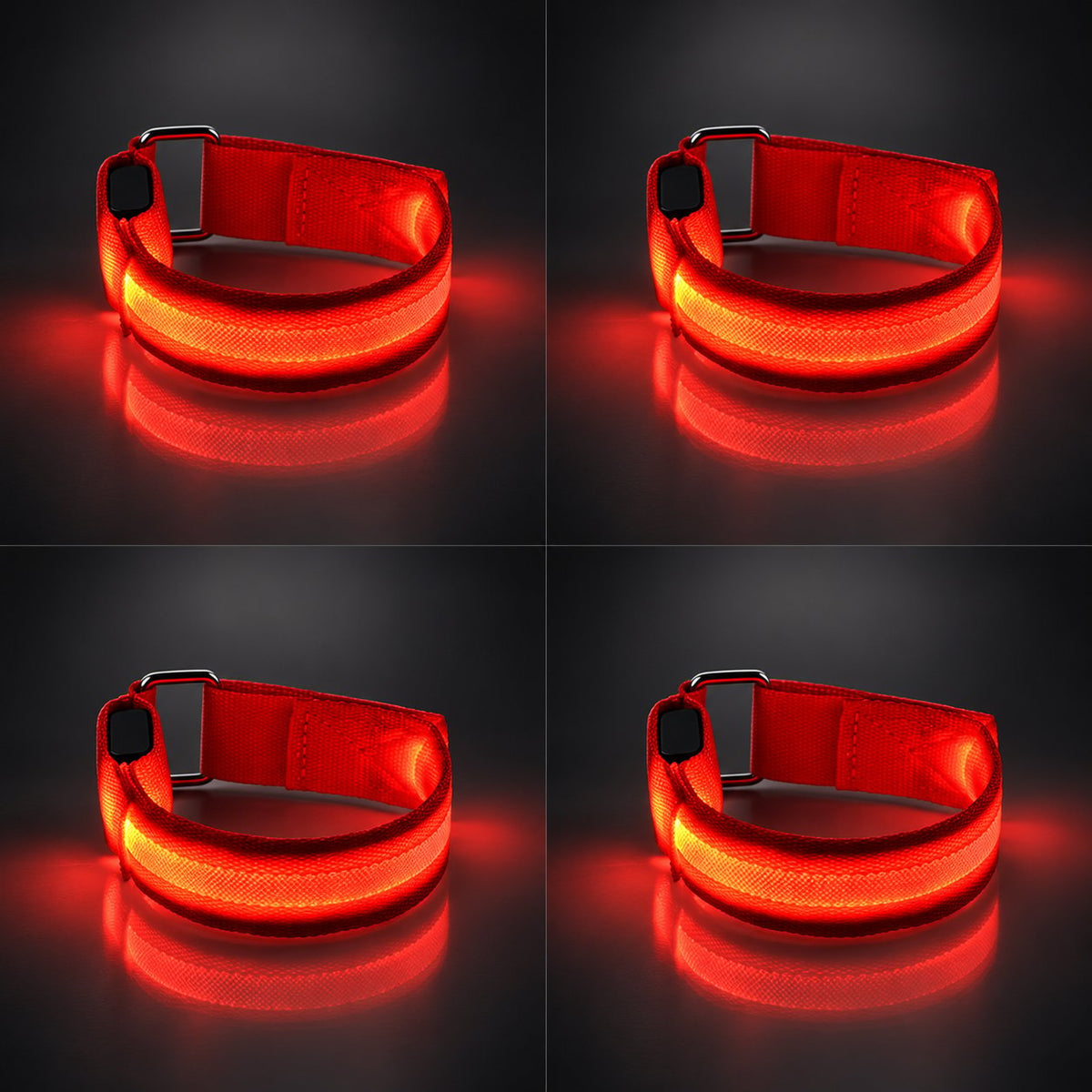 π Horse LED Leg Straps β 4 Pack | Rechargeable-Look Night Riding Safety Lights β¨