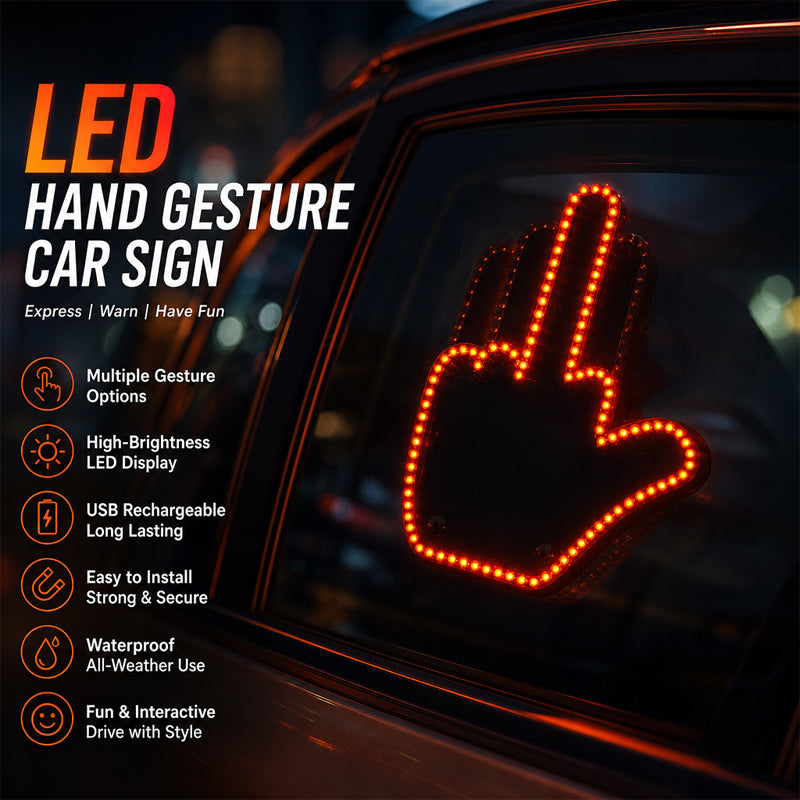 Funny LED Gesture Window Light