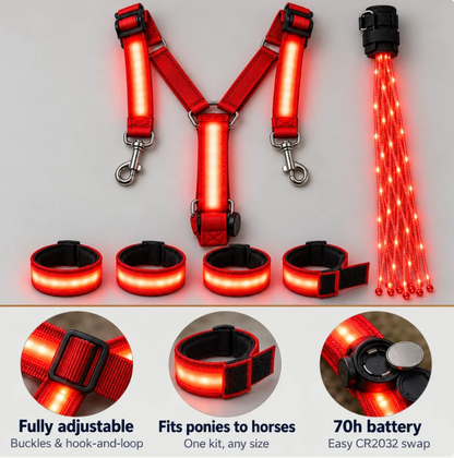 Light-up Horse-riding Set