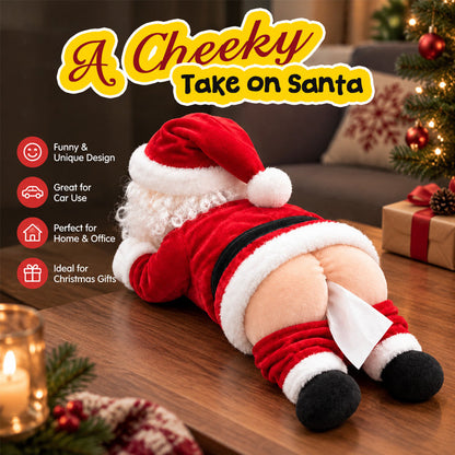 Funny Santa Pooper Tissue Holder