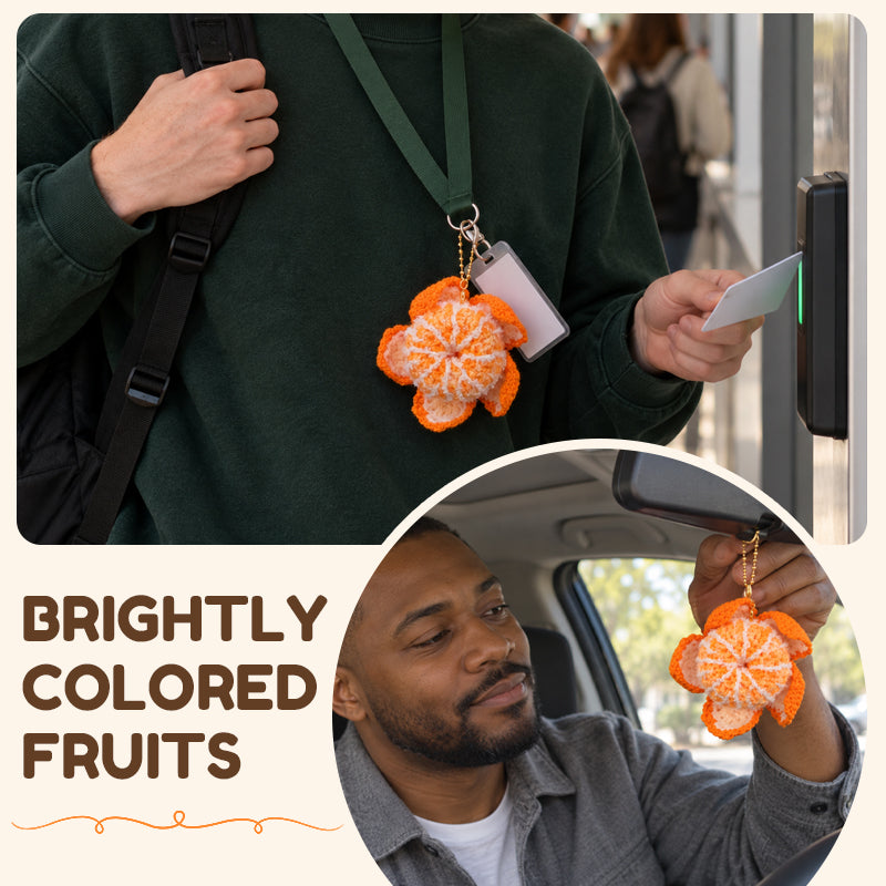 🍊 Super Cute Peelable Orange Bag Charm!