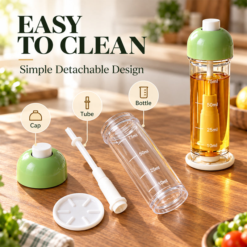🍳💧 Cooking oil sprayer with a downward-facing spray