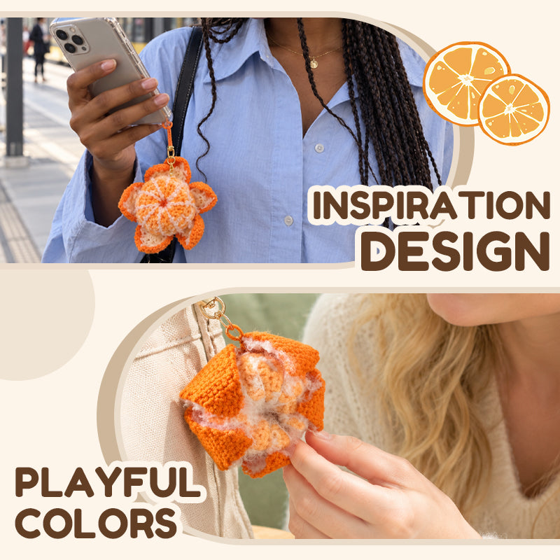 🍊 Super Cute Peelable Orange Bag Charm!