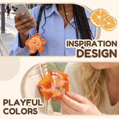 🍊 Super Cute Peelable Orange Bag Charm!