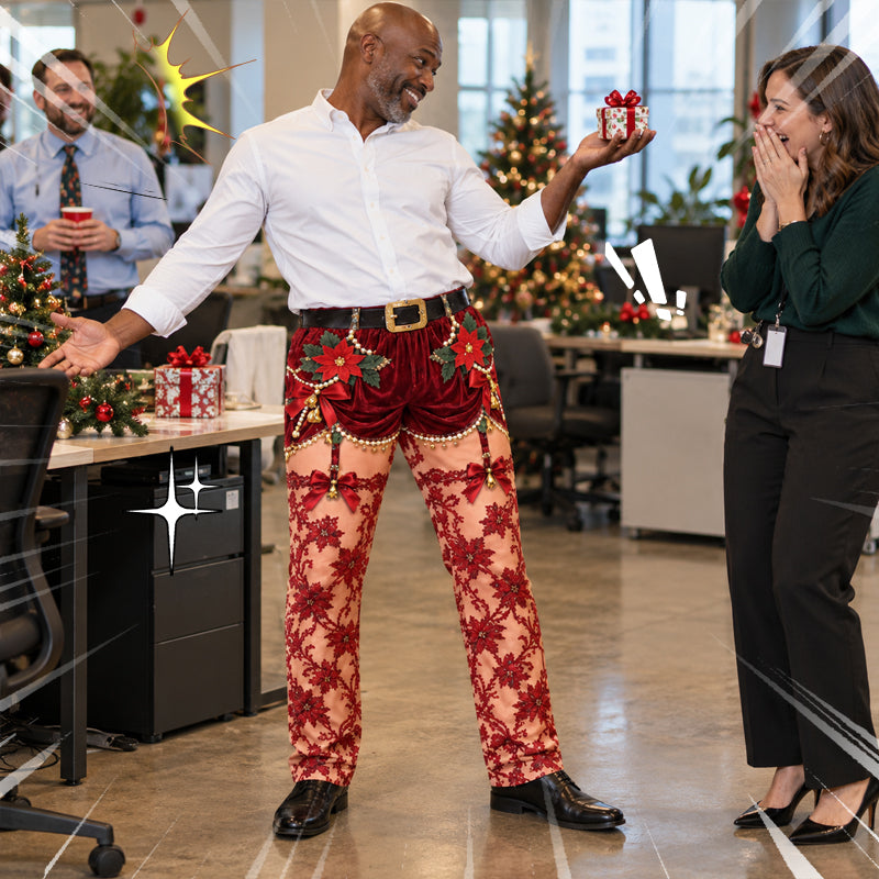 Hilarious Christmas Illusion Trousers
