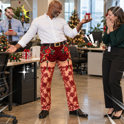 Hilarious Christmas Illusion Trousers