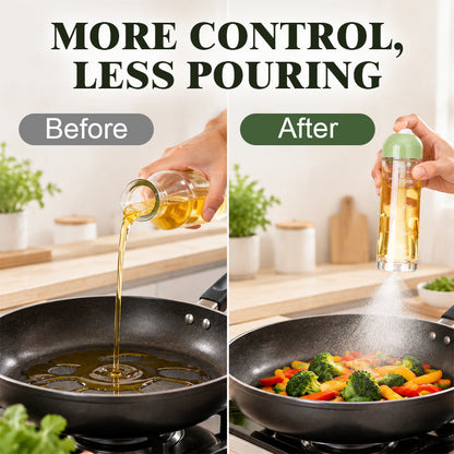 🍳💧 Cooking oil sprayer with a downward-facing spray