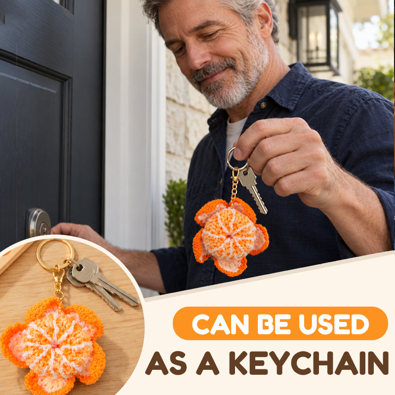 🍊 Super Cute Peelable Orange Bag Charm!