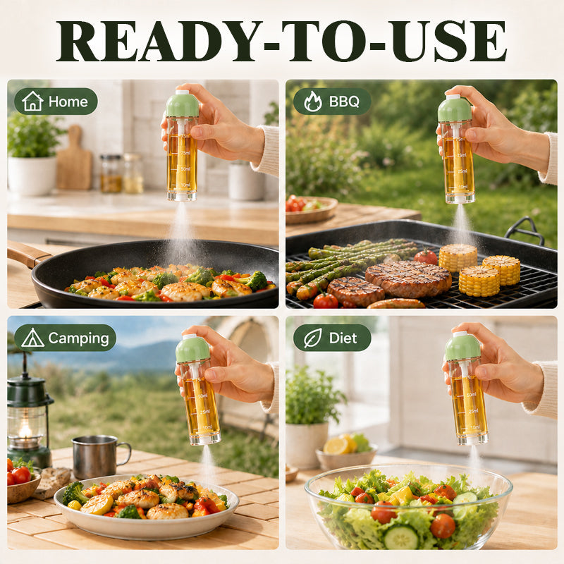 🍳💧 Cooking oil sprayer with a downward-facing spray