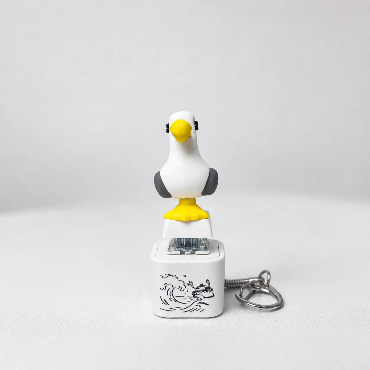 Seagull MINE! Button Keychain-Real Sound & LED Light