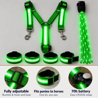 Light-up Horse-riding Set