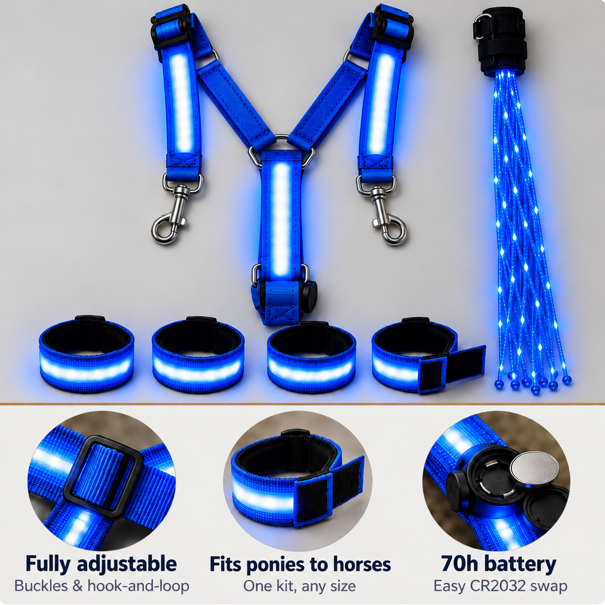 Light-up Horse-riding Set