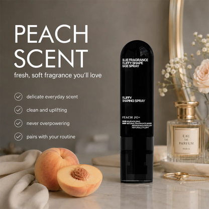 ✨ Fluffy Hair Shaping Spray,   Peach Scent Volumizing Hair   Mist for Long Wear Hold