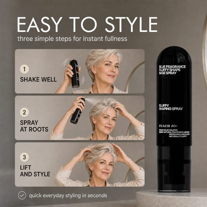 ✨ Fluffy Hair Shaping Spray,   Peach Scent Volumizing Hair   Mist for Long Wear Hold