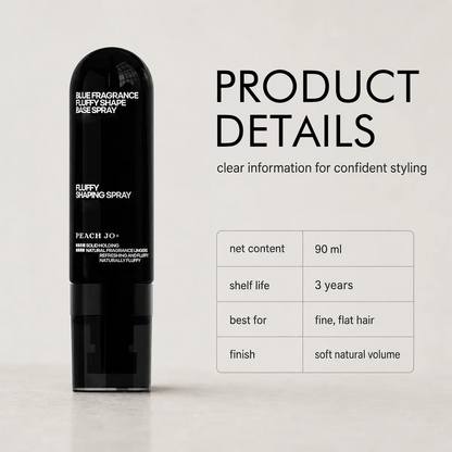 ✨ Fluffy Hair Shaping Spray,   Peach Scent Volumizing Hair   Mist for Long Wear Hold